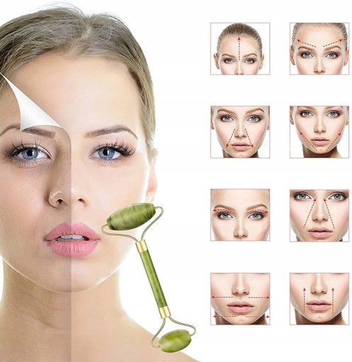 ROLEČOVÝ MASÁŽER JADE KAMEŇ NA TVÁR + GUA SHA