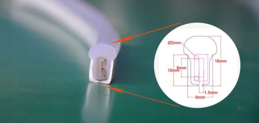 NEON FLEX LED 230V STUDENÁ BIELA JEDNOSTRANNÁ VÝKONNÁ