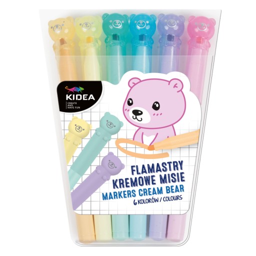 Fixky, fixky, PASTELOVÉ MEDVEDY, 6 farieb, pre deti KIDEA škola