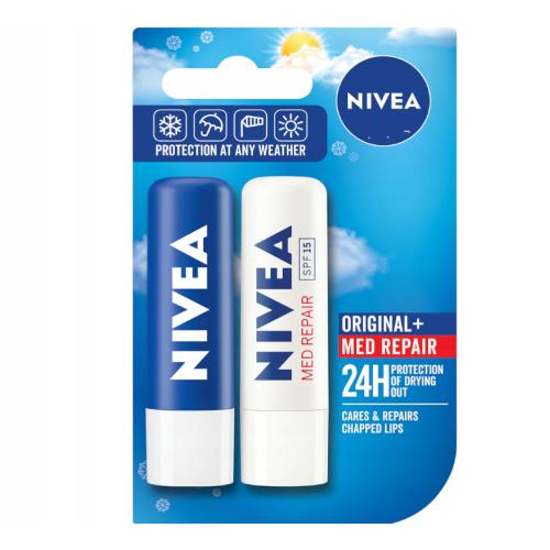Rúž NIVEA DUO ORIGINAL+MED REPAIR