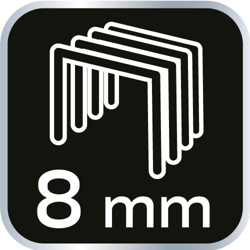 Spony typu J, 8 mm, 2000 ks.