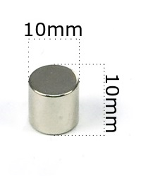 SILNÝ VALEC NEODYMOVÝ MAGNET 10x10 - SADA 2ks / NEODYMOVÉ MAGNETY /