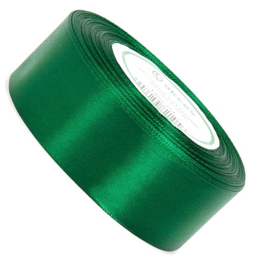 Stuha Saténová stuha, tmavozelená, 38mm, 32mb