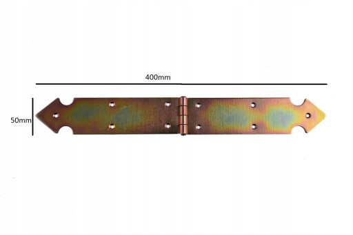 Poľský dekoračný stavebný pánt 400x50x2,3mm POZINKOVANÝ