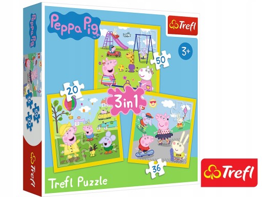 CREFL Puzzle 3v1 PEPPA PIG Happy PEPPA'S DAY
