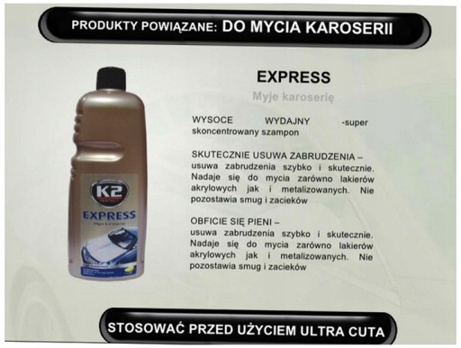 K2 ULTRA CUT - LEŠTIACA PASTA NA ODSTRAŇOVANIE ŠKRABANCOV 100G
