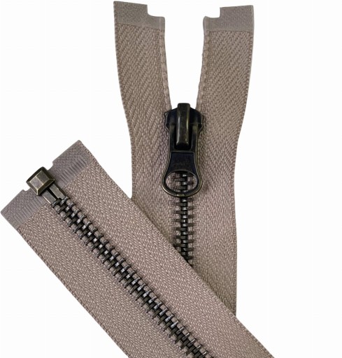 KOVOVÝ Zips VT10 90 cm BÉŽOVÁ 1 ks.