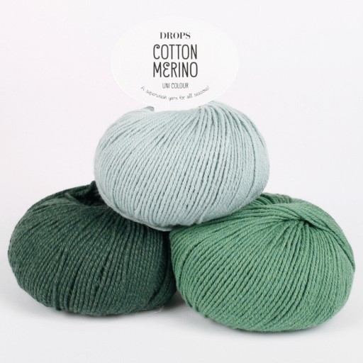 Bavlna + vlnená priadza - Bavlna Merino - DROPS 08