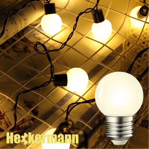 6x TEPLÁ LED ŽIAROVKA G45 E27 GUĽOVÁ 3W = 30W
