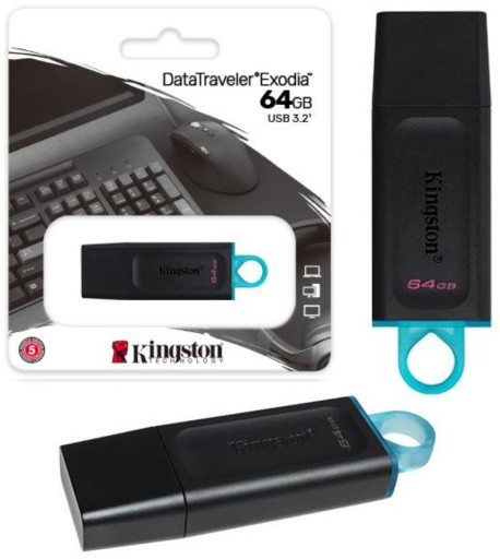 KINGSTON PENDRIVE DATA TRAVELLER EXODIA 64GB USB
