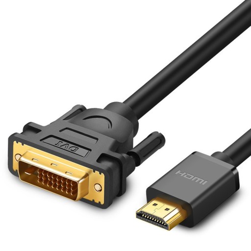 UGREEN KÁBLOVÝ ROZBOČ DVI 24+1 PIN MUŽE-HDMI MALE ADAPTÉR FHD 60Hz 1,5M