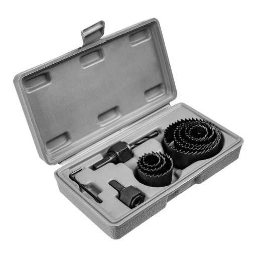 Sada dierovacích píl s adaptérom: 19-64 mm 11 ks.