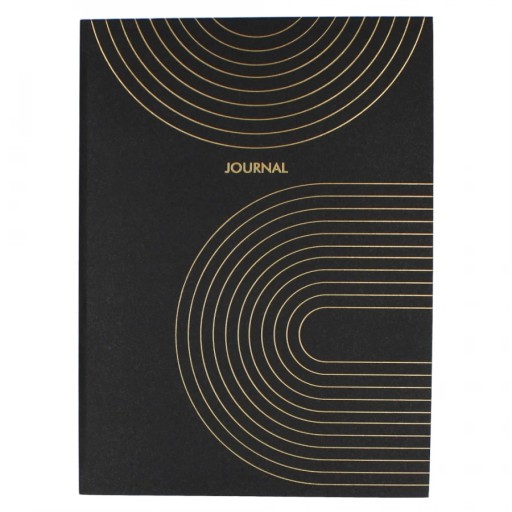 NOTEBOOK A5 NOTEBOOK ELEGANTNÝ KLASICKÝ NOTEBOOK ČIERNE ZLATÝ 80 STR.