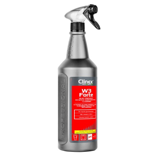 CLINEX W3 FORTE, Dôkladné čistenie kúpeľne 1L