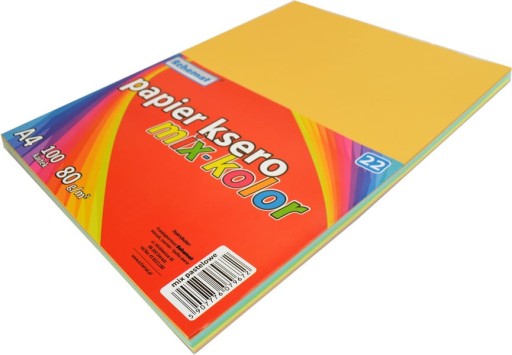 KOPÍROVACÍ PAPIER A4 100K FAREBNÝ MIX PASTEL