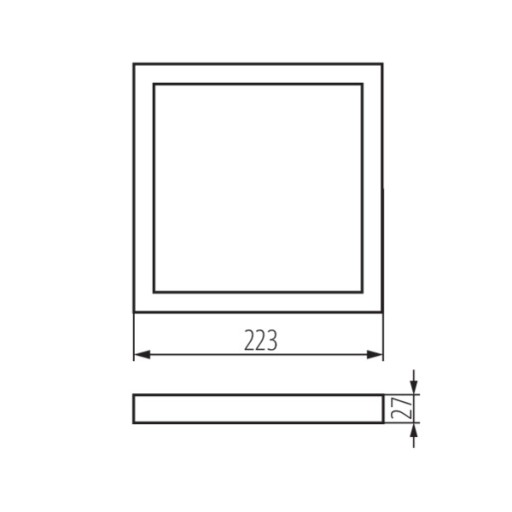 Príslušenstvo pre softvér stropné svietidlo SP FRAME N 18W-S