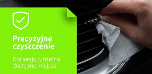 Vlhčené utierky COCKPIT čistiace utierky na autá Q11 30ks APPLE