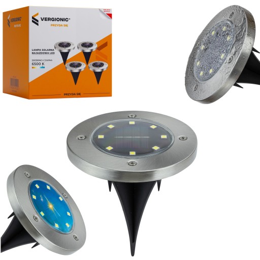 1 x LED záhradné SOLAR svietidlo, zapichnuté do zeme