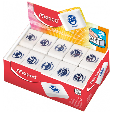 Essentials Soft Small Maped Eraser 112911