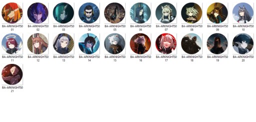 Špendlíky z manga anime Arknights, ZO KTORÝCH SI VYBERÁTE