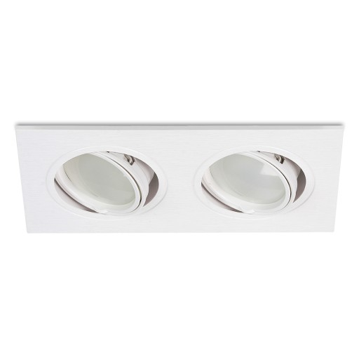 Dvojité WHITE MOVABLE svietidlo pre LED