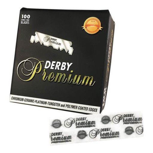 Derby PREMIUM žiletky na polovičné žiletky, 100 kusov