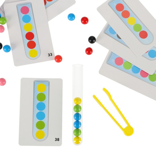 Montessori vzdelávacie puzzle, farebné loptičky, učenie sa počítať, učenie farieb