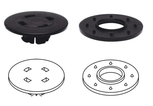 1x Stopky (fixátory) pre značky Fiat a Lancia