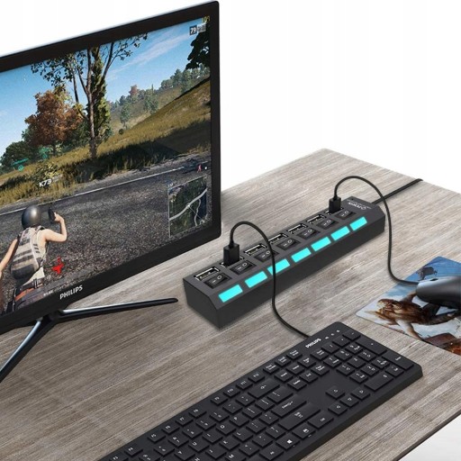 USB HUB SPLITTER 7 PORTOV USB 2.0 SPLITTER
