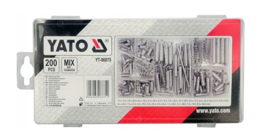SADA MIXOVÝCH PRUŽÍN YATO YT-06875 200 ks