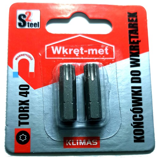 Bit Bit TORX TX 40 T40x25 mm Skrutka so závitom 2 ks