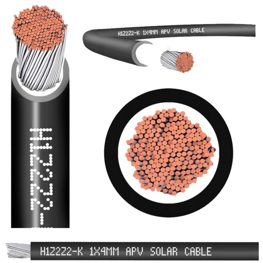 KÁBEL SOLÁRNY H1Z2Z2-K MC4 ČIERNY 4mm2