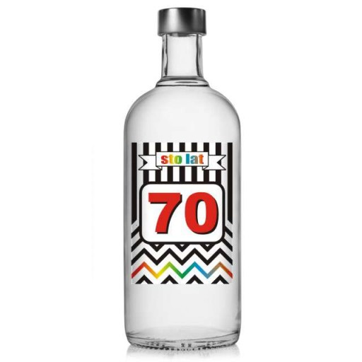 narodeninové etikety na ALCOHOL vodka 70. narodeniny