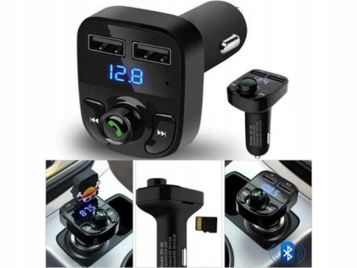 Bluetooth Dual Mp3 Fm Transmitter Nabíjačka Rýchle bezdrôtové nabíjanie