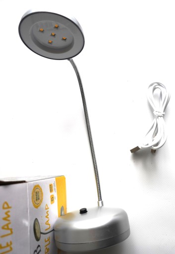 Stolná lampa, nočná lampa, stolná lampa USB 5 x LED