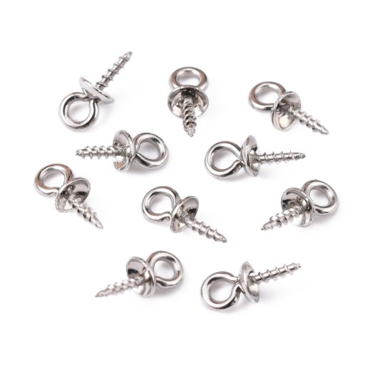 Háčiky Skrutky s krytkami Oceľ 10x4mm 10 ks