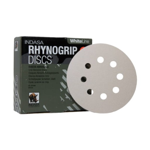 INDASA Rhynogrip Biely brúsny kotúč 125/8H P60