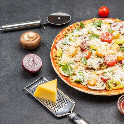 OKRUHÝ NÔŽ NA PIZZU OSTRÝ RÝCHLOSŤ REZANIA PEVNÉ KOLESO