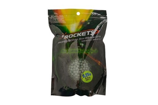Rakety - Bio guličky 0,25g 0,5kg - Tmavo zelené