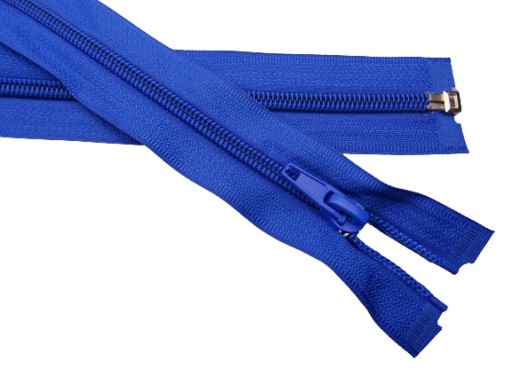 Špirálový zips, veľkosť 5, 60 cm, modrá