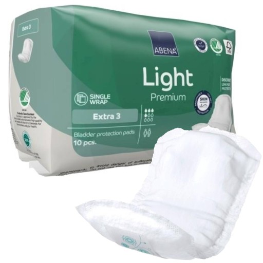 POZÓDOVÉ VLOŽKY PROFILOVANÉ hygienické vložky 10 ks ABENA Ligta priedušné
