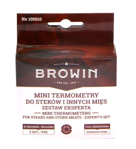 SET mini TEPLOMEROV na STEAK, 3 ks. BROWIN