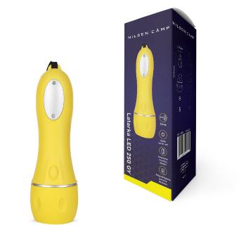 LED baterka 0,3W 18LM Žltá GUMA DOSAH 20m