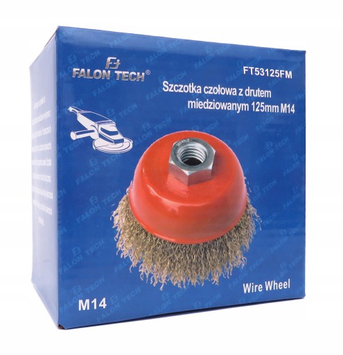 DRôTENÁ KEFA 125mm M14 MOSADZOVANÁ PRED