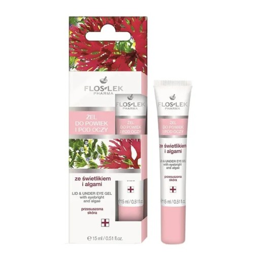 Flos-Lek gél na očné viečka, svetlík a riasy, 15 ml