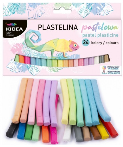 PLASTELINE 24 PASTELOVÝCH FARIEB