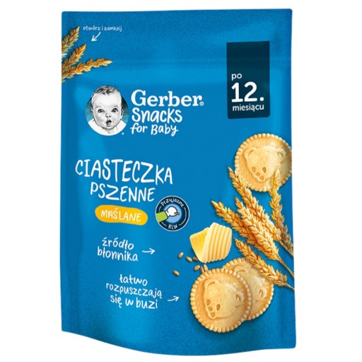 Maslové pšeničné sušienky pre deti 12m + 150g Gerber