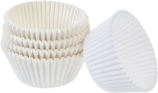 Papierové košíčky na pečenie cupcakes, muffinov, BIELY 5 cm, 200 ks.