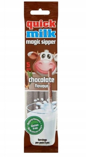 Tuba s čokoládovým mliekom a slamkou 30g Quick Milk