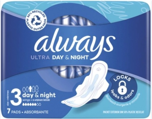 Always Hygienické vložky s krídelkami (veľkosť 3) Ultra 7 ks